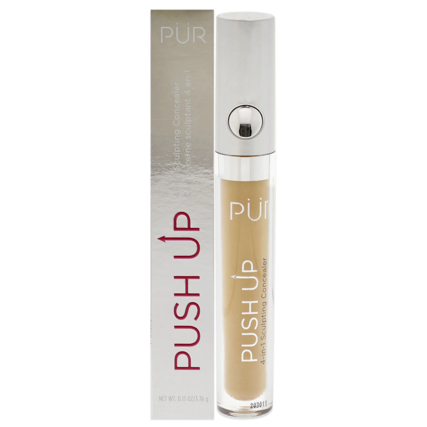 PUR Beauty 4-in-1 Sculpting Concealer for Women - Conceals, Brightens, Plumps & Corrects - Hydrating & Moisturizing Makeup Concealer with Medium to Full Coverage for Dark Circles - Honey, TG6