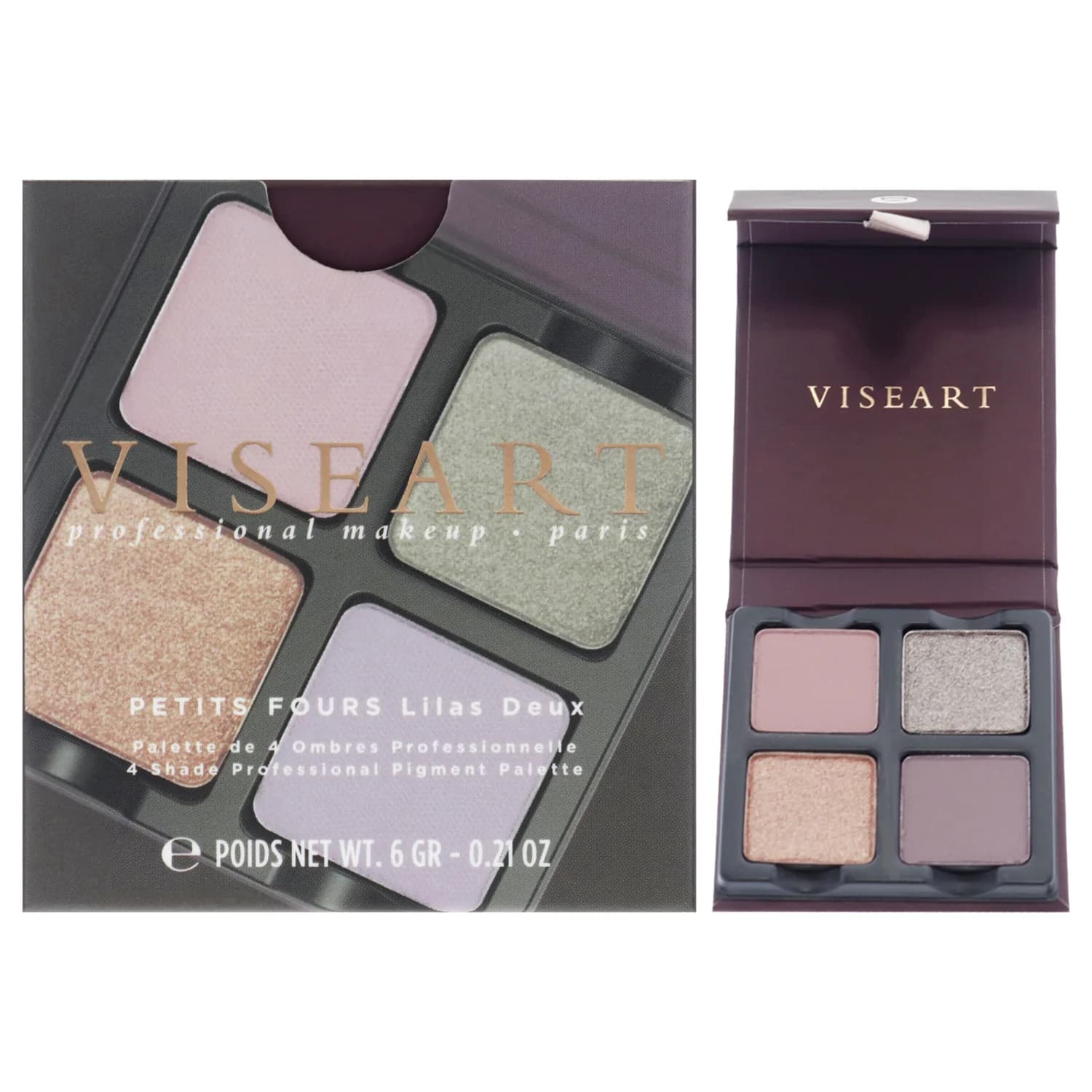 Viseart Paris Petits Fours Eyeshadow Palette - Lilas Deux 0.21 oz