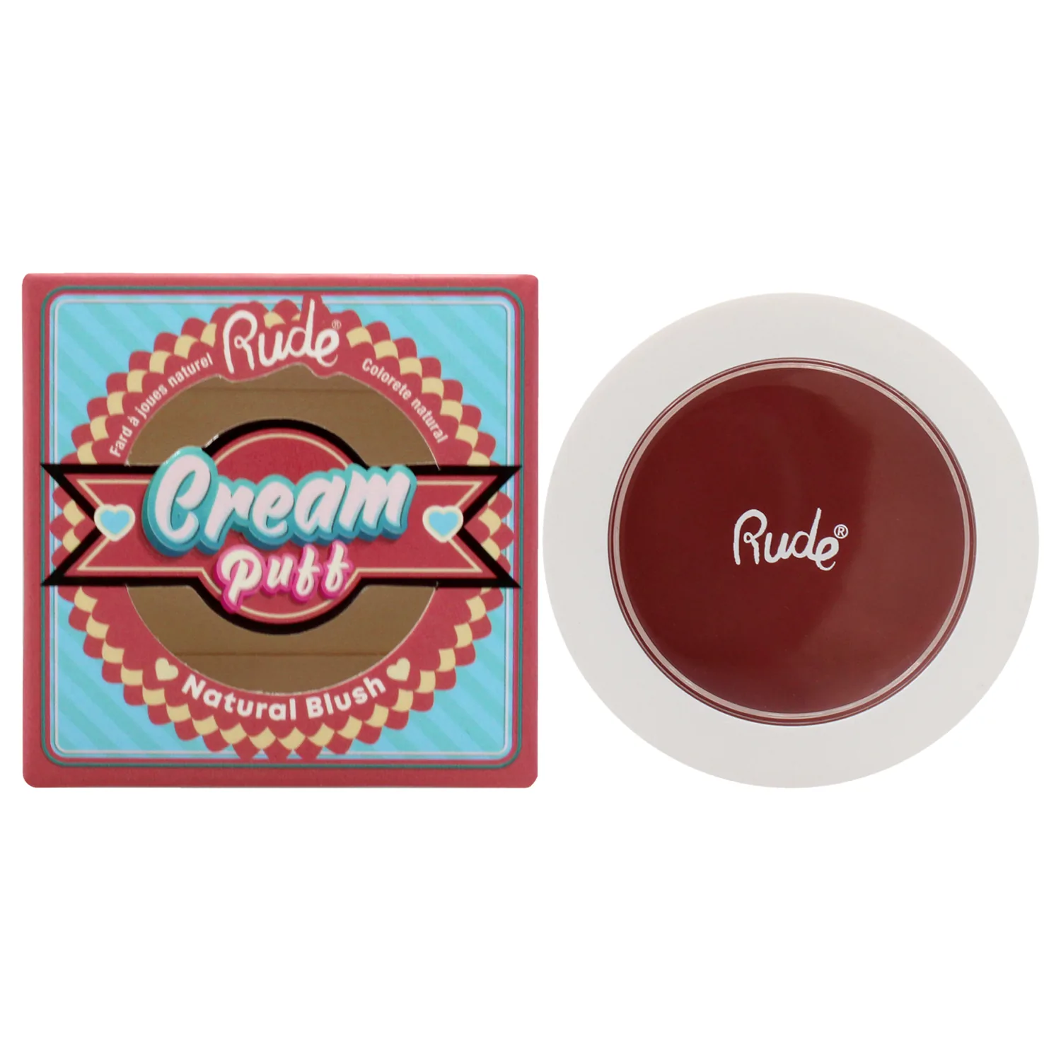 Rude Cosmetics Cream Puff Natural Blush - Mochi 0.21 oz