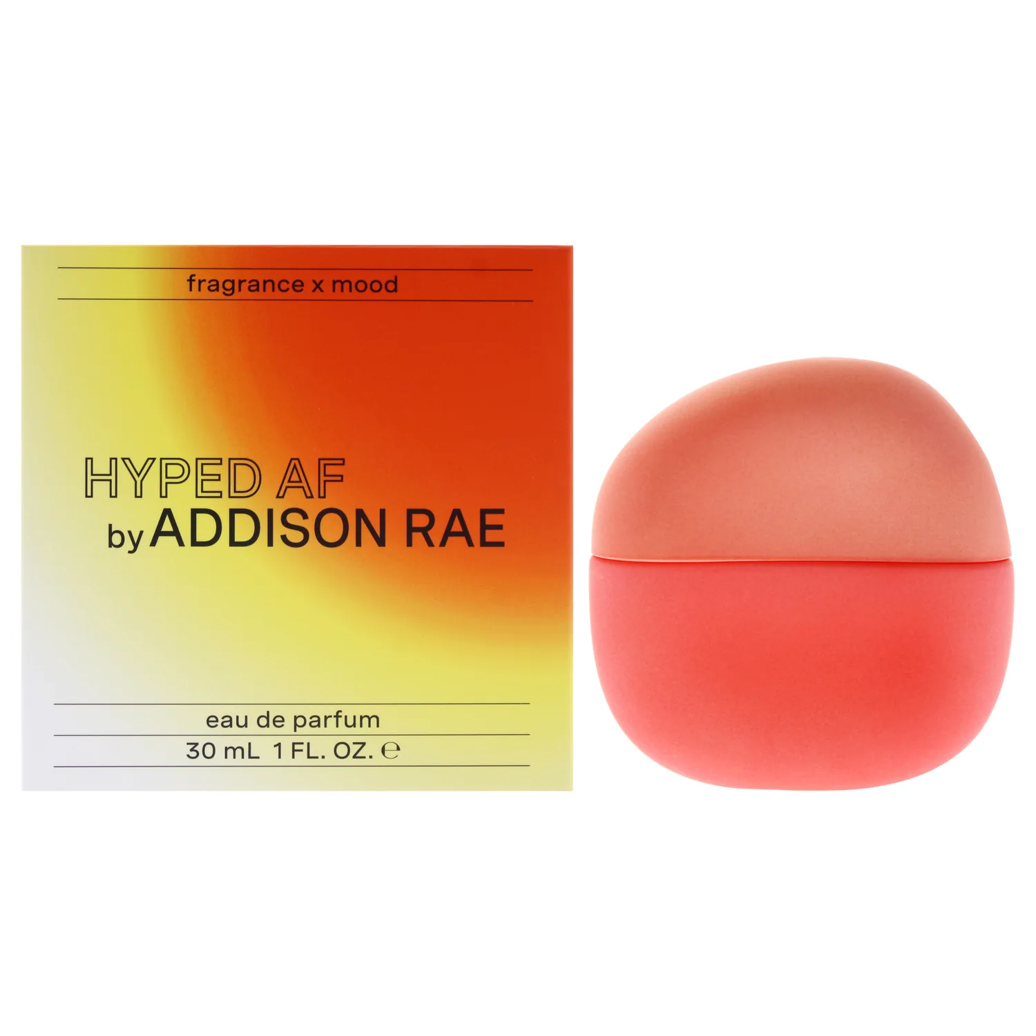 Addison Rae Fragrance Hyped - Luxury Perfume for Women -Woody Citrus Scent - Eau De Parfum -Notes of Mandarin, Blood Orange, Pomelo - Long Lasting Vegan Travel Cologne -Gift for Her - 1 oz EDP Spray