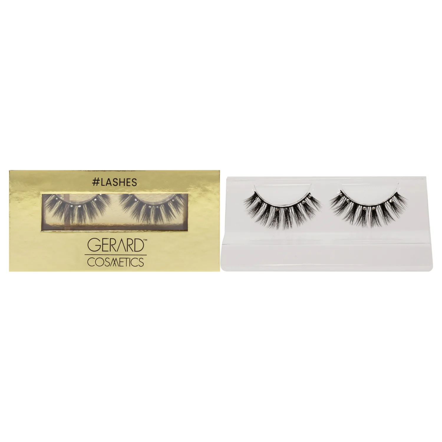 Gerard Cosmetics #GlowUp #Lashes, Rhinestone Eyelashes for a Full and Flirty Look, Perfectly Curled False Lashes For Glasses Wearers, Cruelty Free & Vegan (1 Pair)