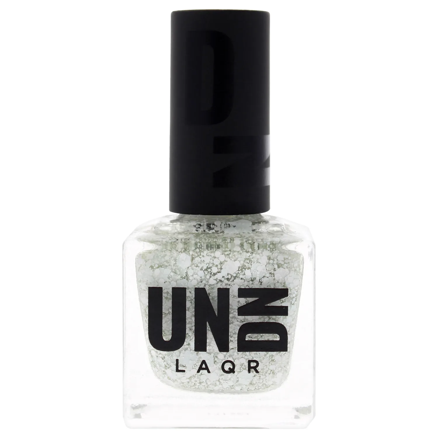 UNDN 0203 Pink-Blue Splatter Nail Polish 0.5 oz