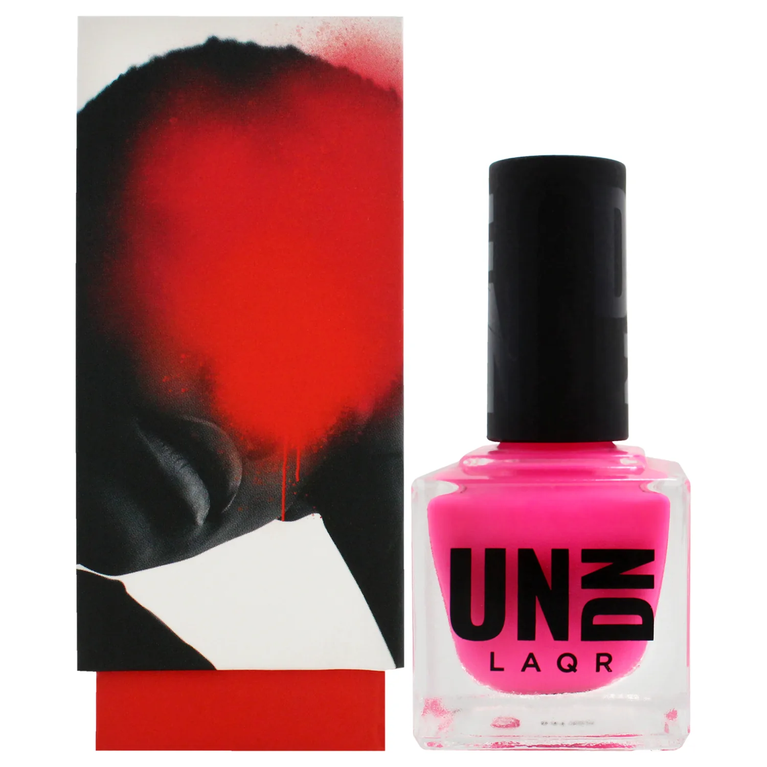 UNDN Vegan Nail Polish - Cloud Washed - Jelly Hot Pink Nail Polish for Women and Men - Long Lasting, Cruelty Free - 0.5 oz