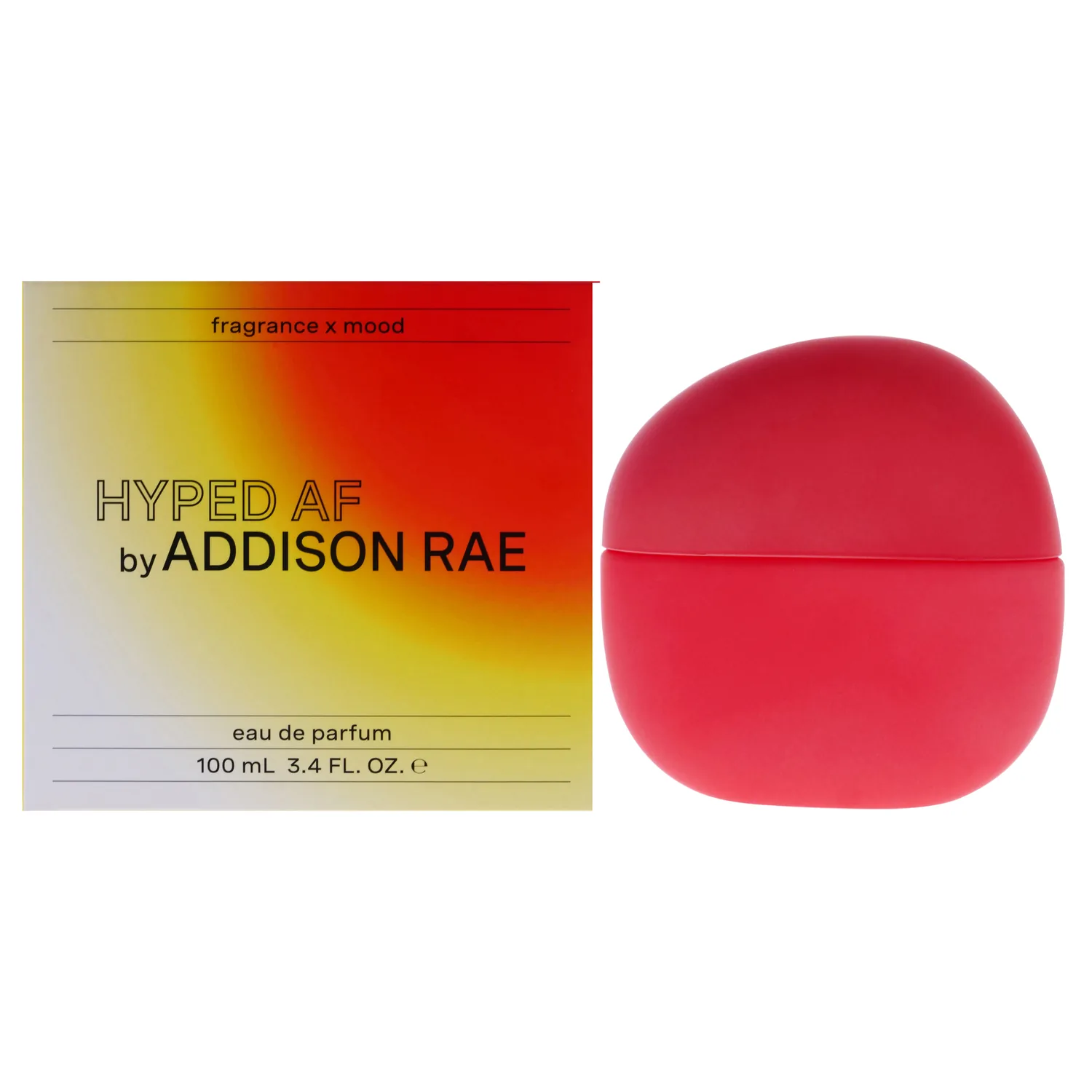 Addison Rae Fragrance Hyped - Luxury Perfume for Women -Woody Citrus Scent - Eau De Parfum -Notes of Mandarin, Blood Orange, Pomelo - Long Lasting Vegan Travel Cologne -Gift for Her -3.4oz EDP Spray