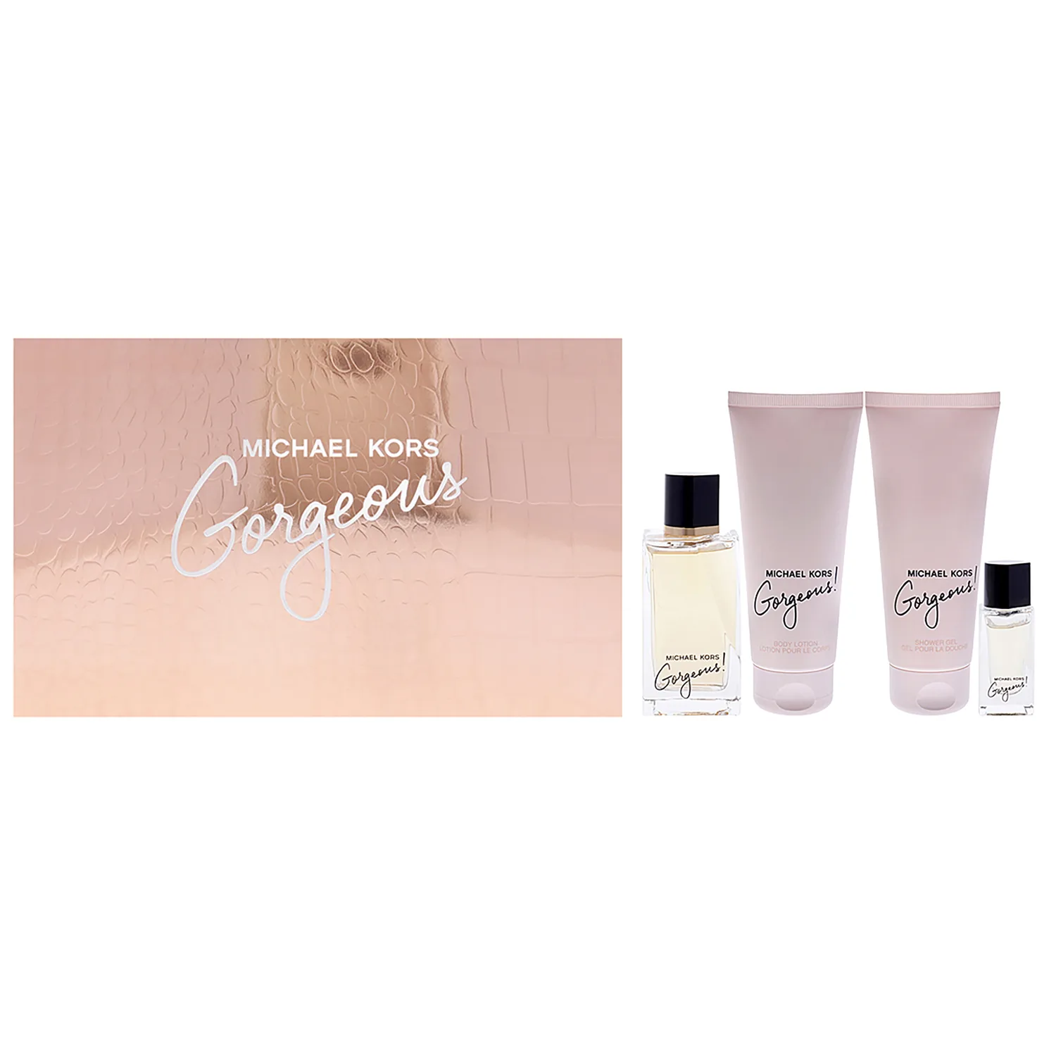 Michael Kors Gorgeous Natural Fragrance Gift Set 100ml / 3.4 oz / 4 pc for Women