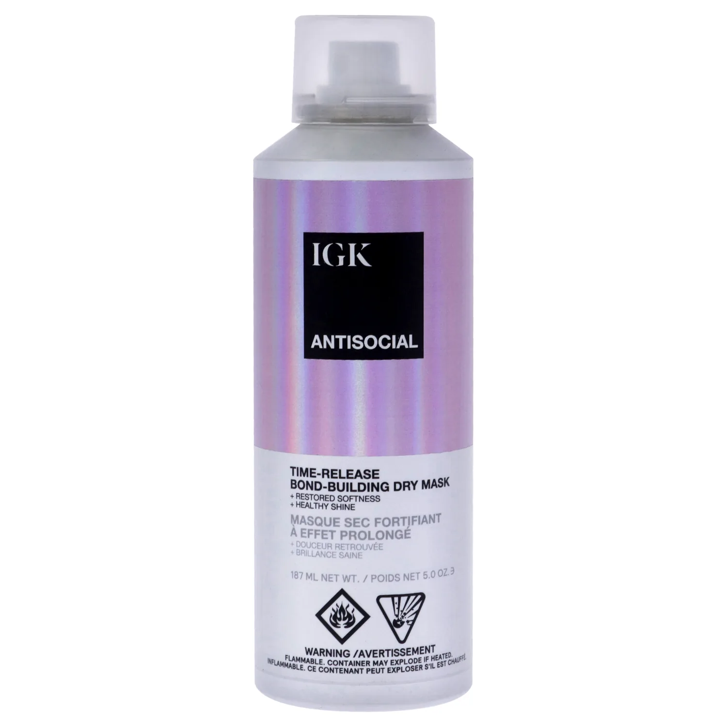 IGK Antisocial Overnight Bond-Building Dry Hair Mask 5 oz