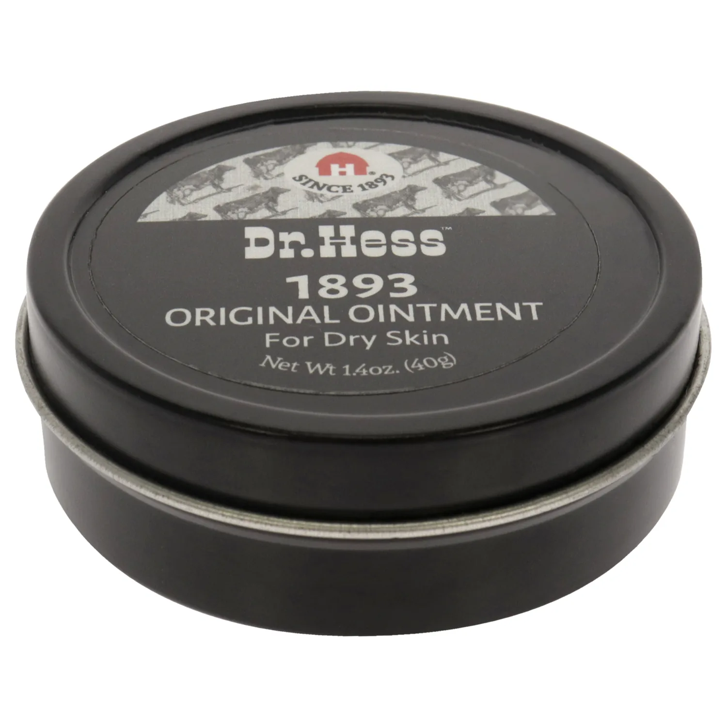 Dr. Hess' 1893 Original Udder Ointment, All-Purpose Nourishing Body Moisturizer for Healing Dry, Irritated Skin, Cracked Heels, Rashes, Chafing with Lanolin, Beeswax, & Eucalyptus Oil, 1.4 oz