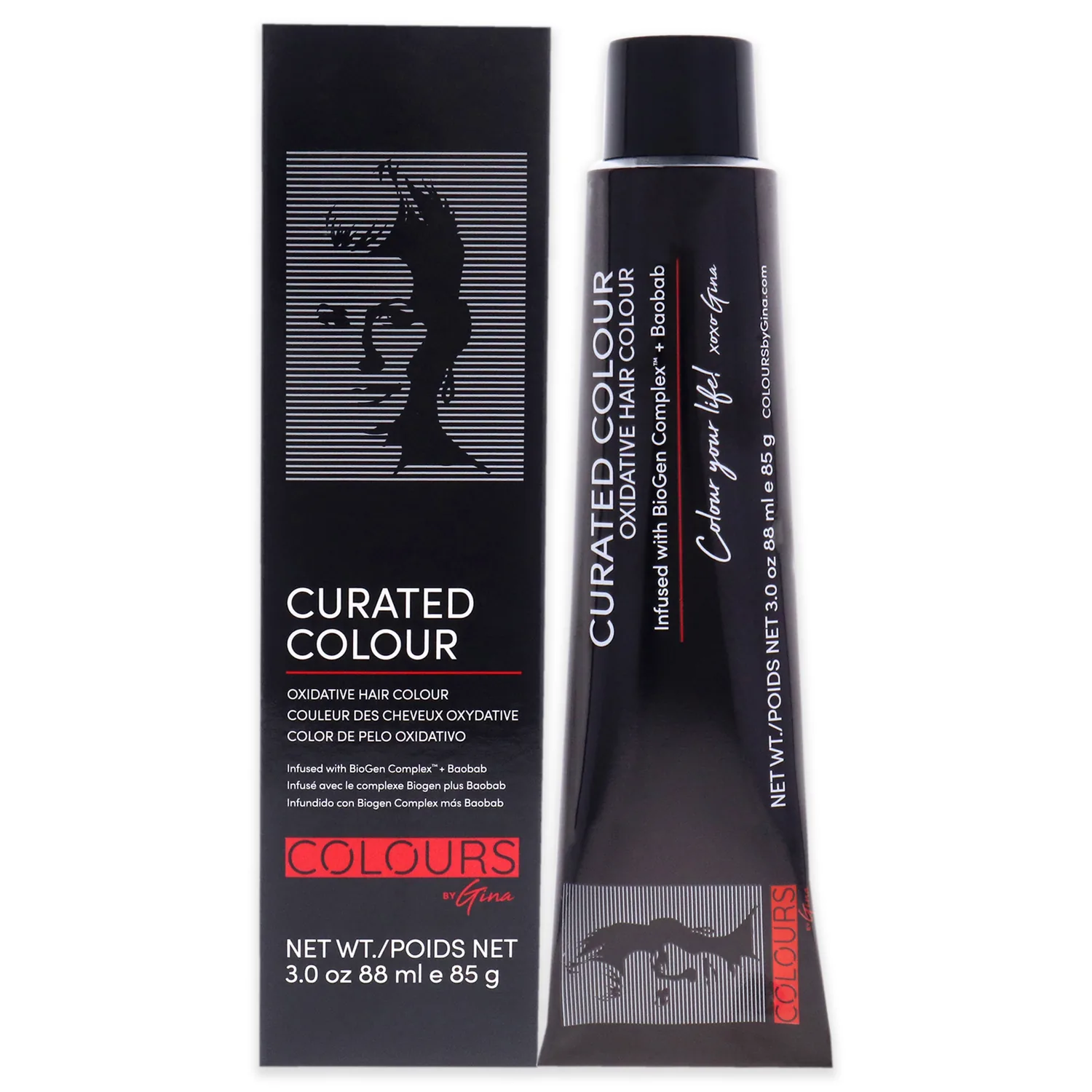 Colours By Gina Curated Colour - 2.0-2N Darkest Natural Brown Hair Color 3 oz