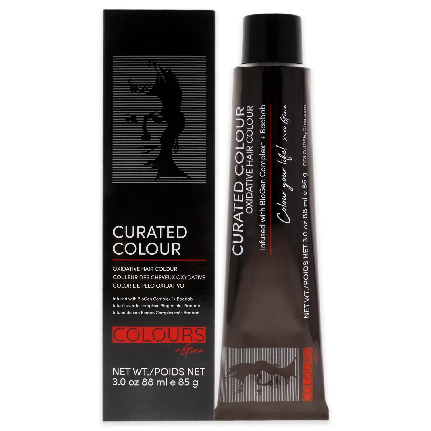 Colours By Gina Curated Colour - 3.22-3VV Intense Dark Violet Brow Hair Color 3 oz