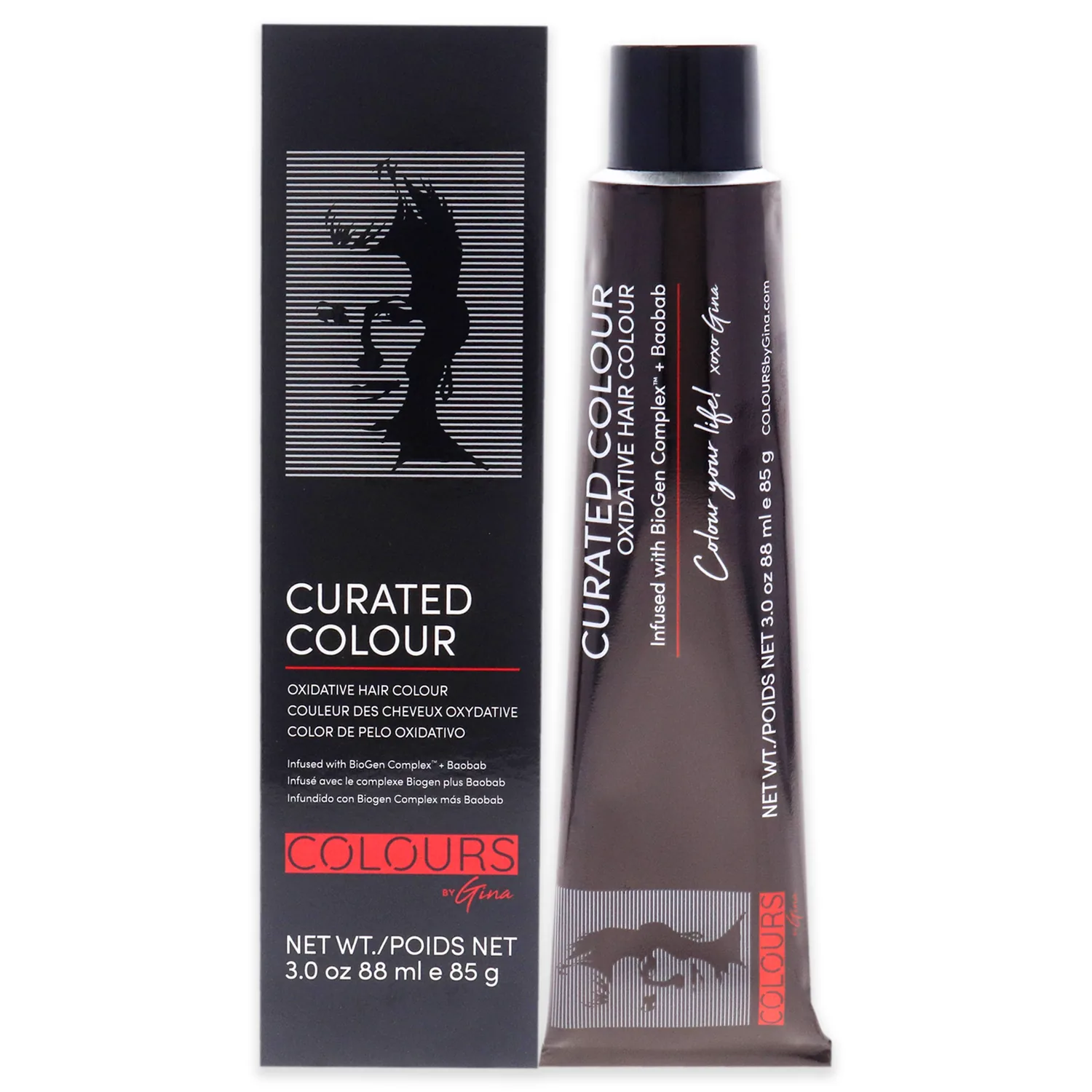 Colours By Gina Curated Colour - 4.35-4GM Golden Mahogany Brown Hair Color 3 oz