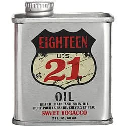 18.21 Man Made Sweet Tobacco Beard, Hair & Skin Oil 2 oz for Men