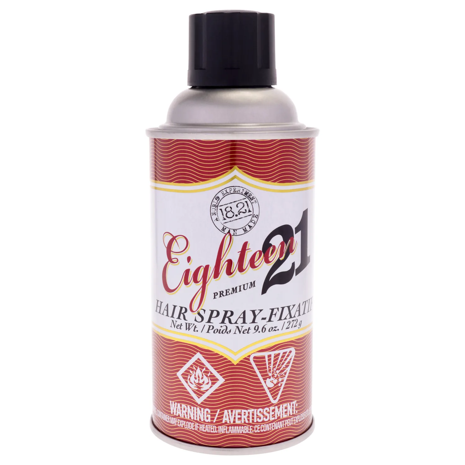 18.21 Man Made Premium Hair Spray for Men, All-Day Flexible Hold, 10 oz. - Styling Hairspray with Matte Finish, Sweet Tobacco Scent - Professional, Non-Greasy Hairspray for All Hair Types