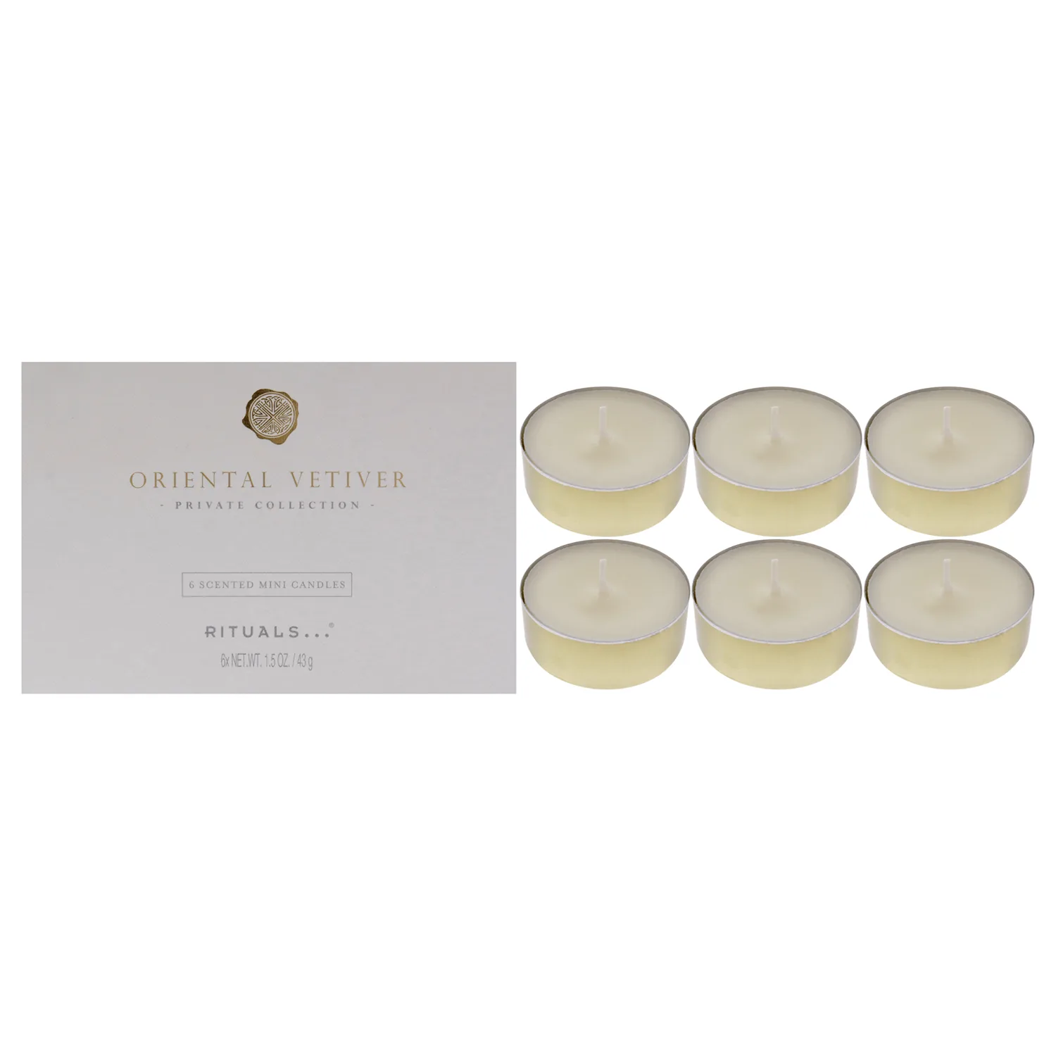 Rituals Oriental Vetiver Private Collection Scented Mini Candle Set 1.5 oz