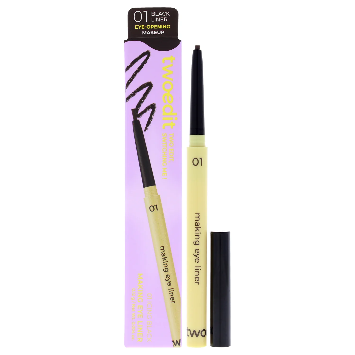 Two Edit Making Eye Liner - 01 Icing Black Eyeliner 0.004 oz