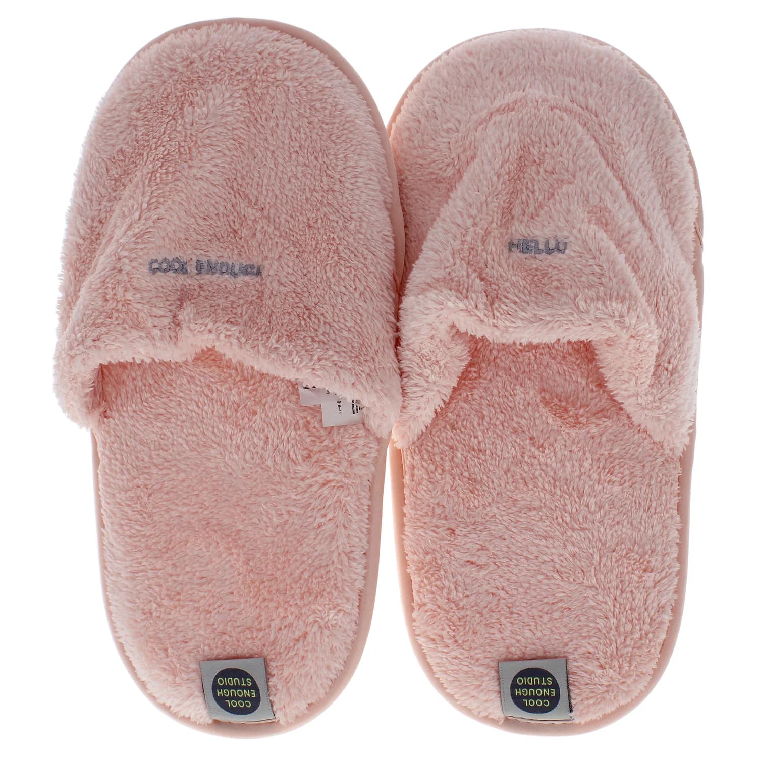 Cool Enough Studio The Towel Slippers Pink - Large for Women