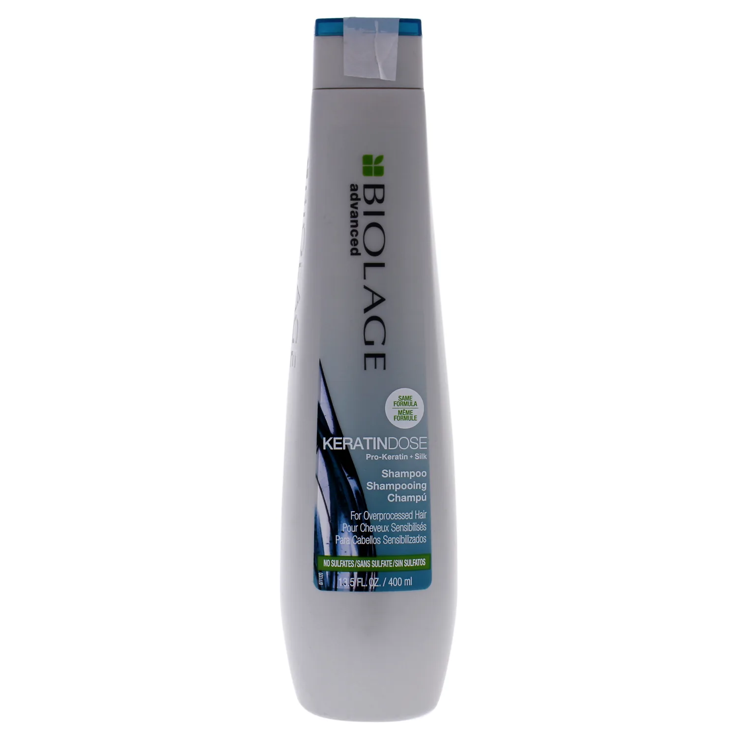 Biolage Advanced Keratin Dose Shampoo | Moisturizes To Fight Frizz & Hair Damage |Sulfate, Paraben-Free | For Overprocessed, Damaged Hair | 13.5 Fl. Oz