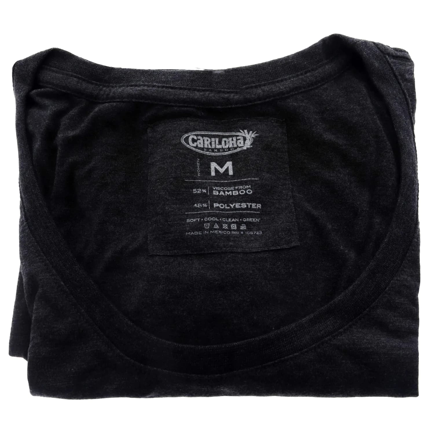 Cariloha Bamboo-Viscose Scoop Tee - Moisture Wicking Scoop-Neck Tee for Women - Medium - Charcoal