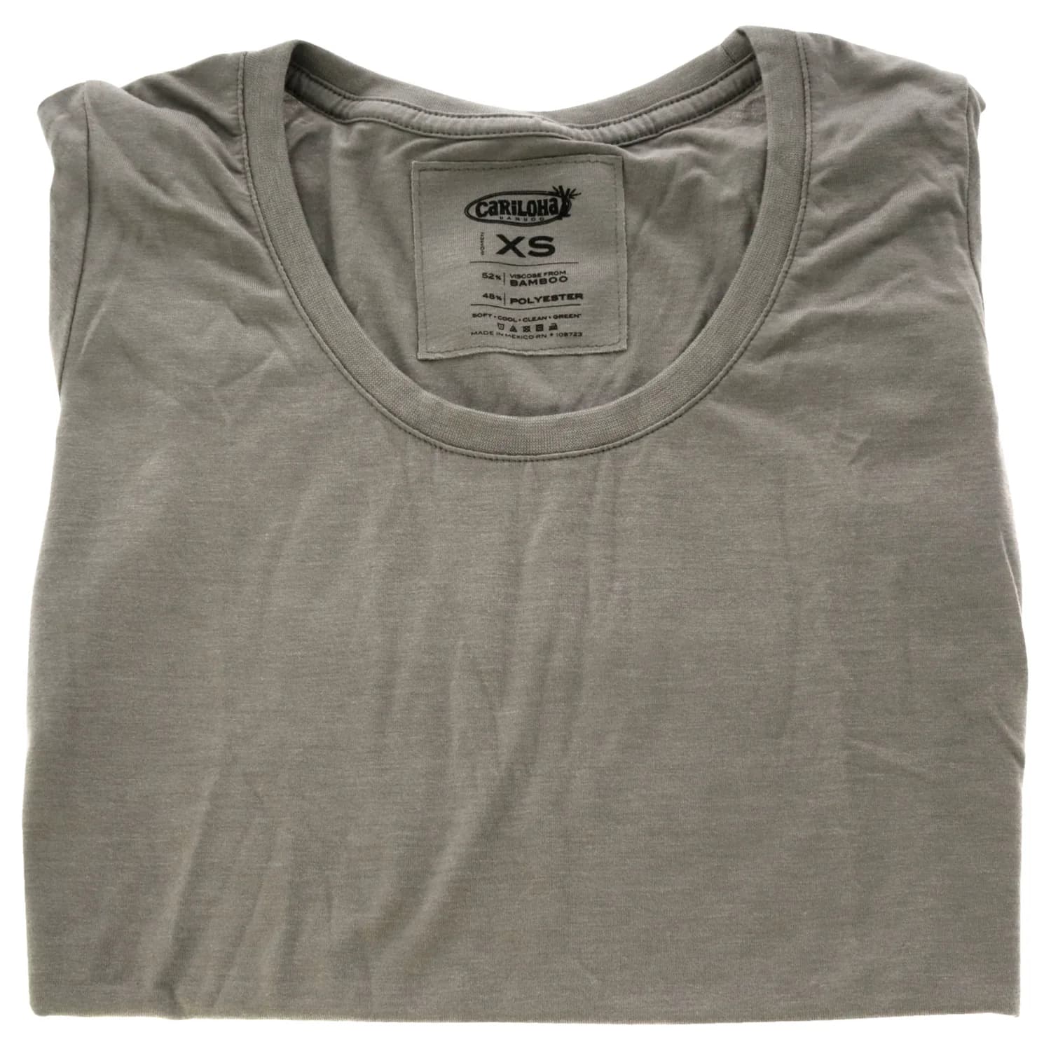 Cariloha Bamboo Scoop Tee - Gray Heather for Women
