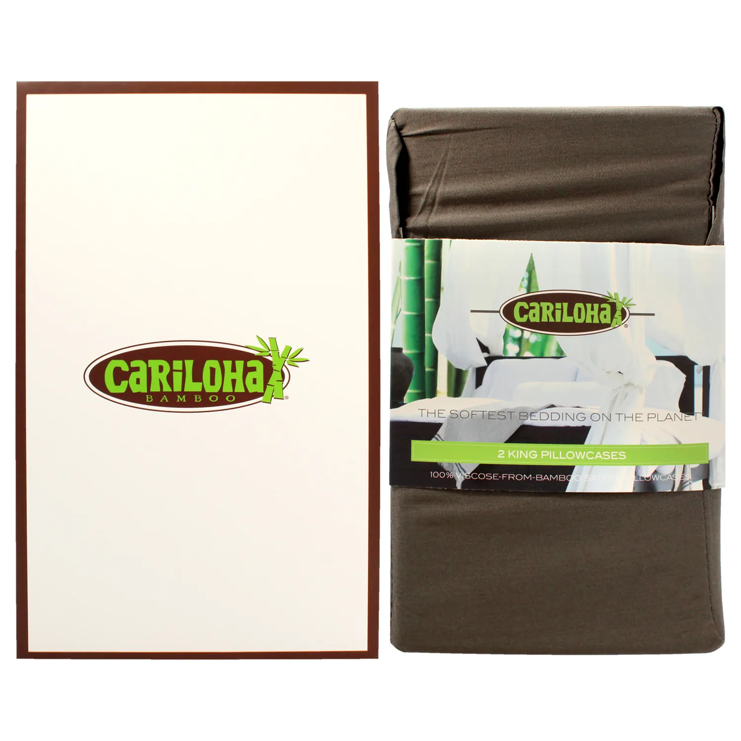 Cariloha Resort Bamboo Pillowcase Set - Onyx