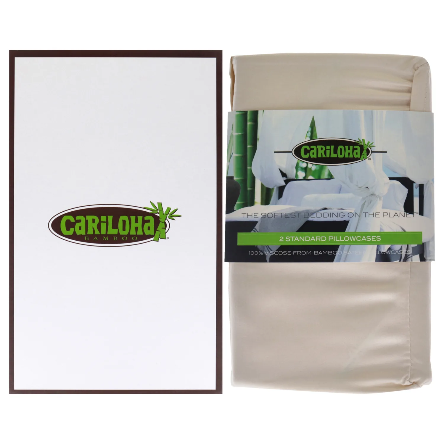 Cariloha Resort Sateen Coconut Milk Standard Pillowcase Set