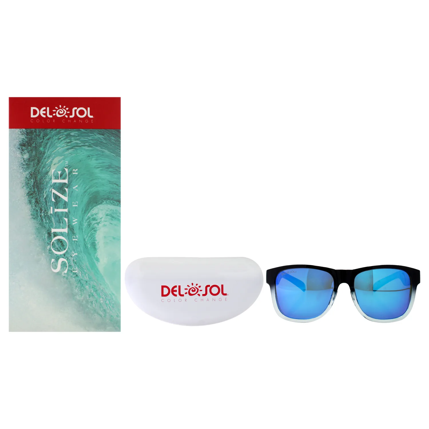 Del Sol Solize Color-Changing Sunglasses, 100% UVA and UVB Blocking Protection