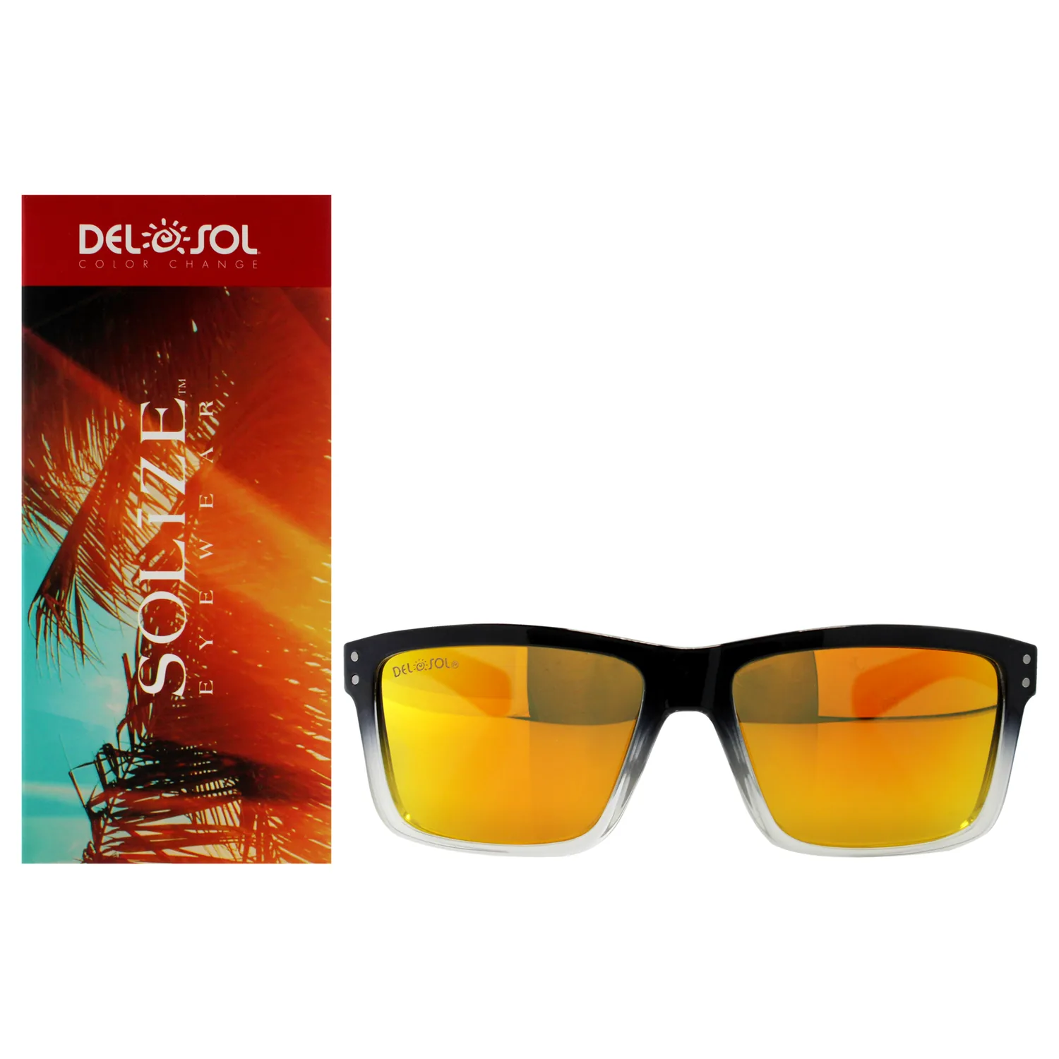 Del Sol Solize Color-Changing Sunglasses, 100% UVA and UVB Blocking Protection