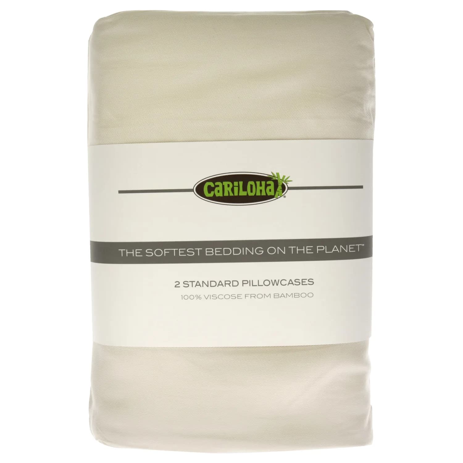 Cariloha Classic Bamboo Pillowcase Set - Ivory Standard