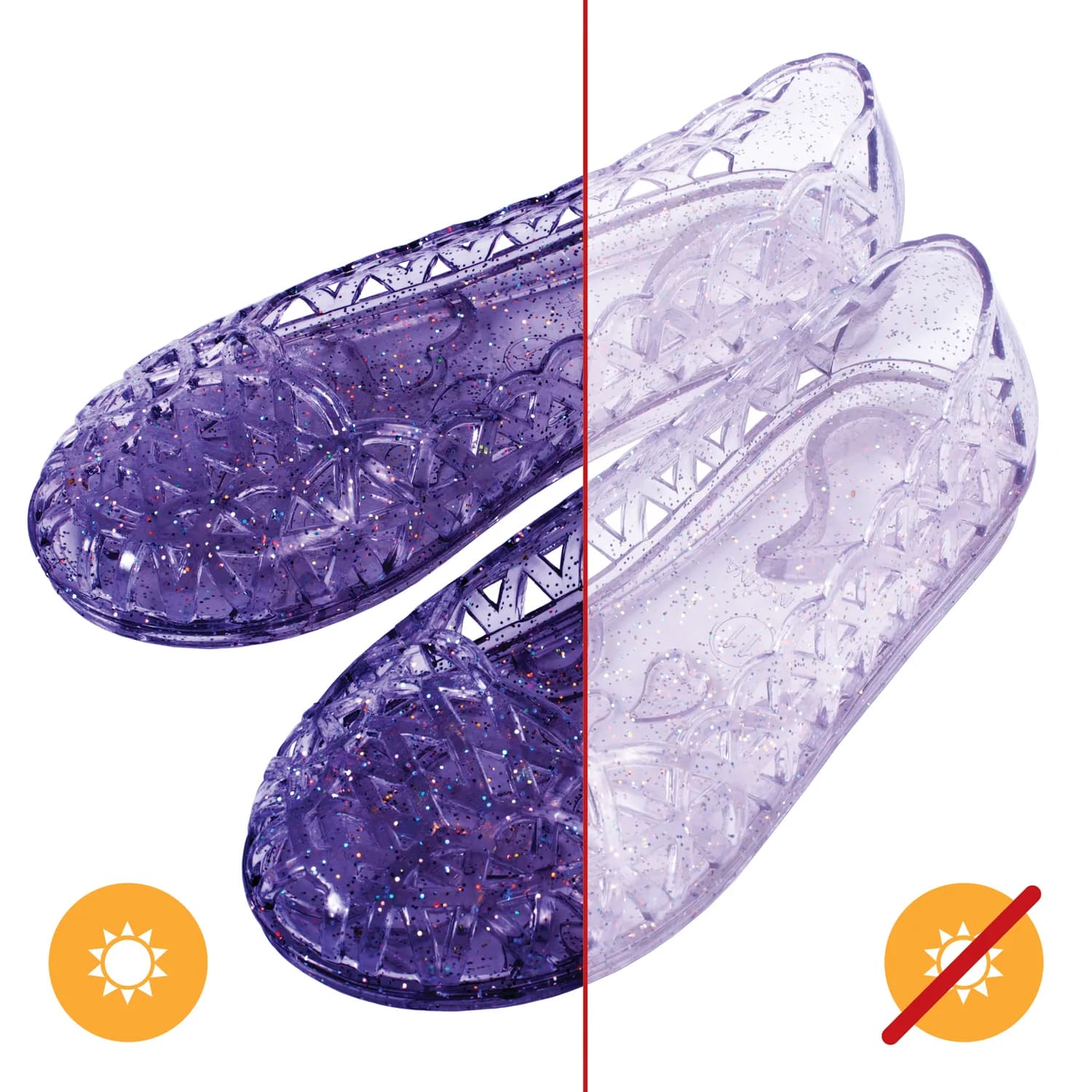 Del Sol Princess Slipper Heart Sole Girl Jellies for Girls