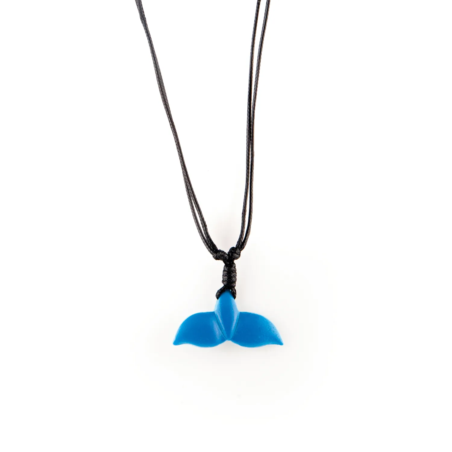 Del Sol Color-Changing Necklace - Whale Tail - White to Blue for Women
