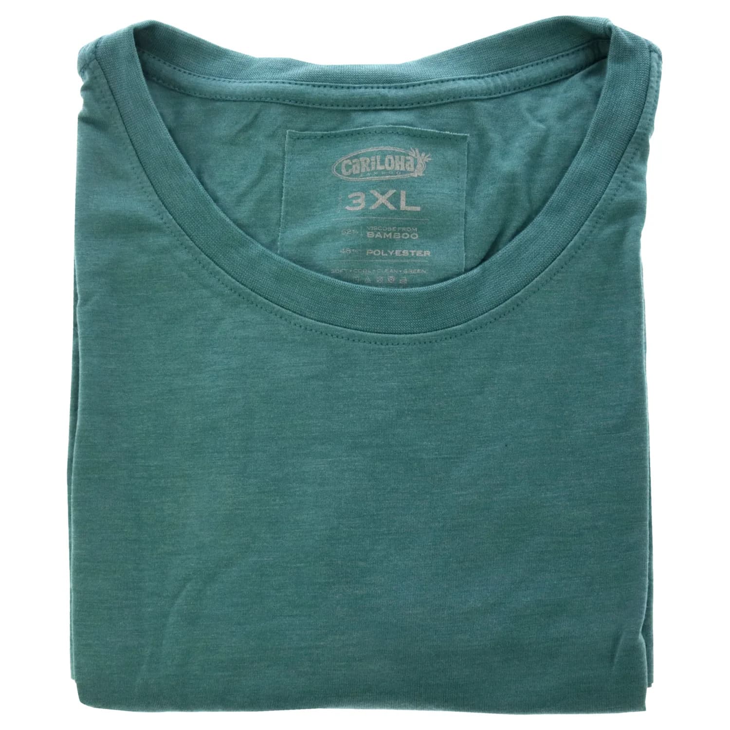 Cariloha Bamboo Crew Tee - Tropical Teal Heather for Women