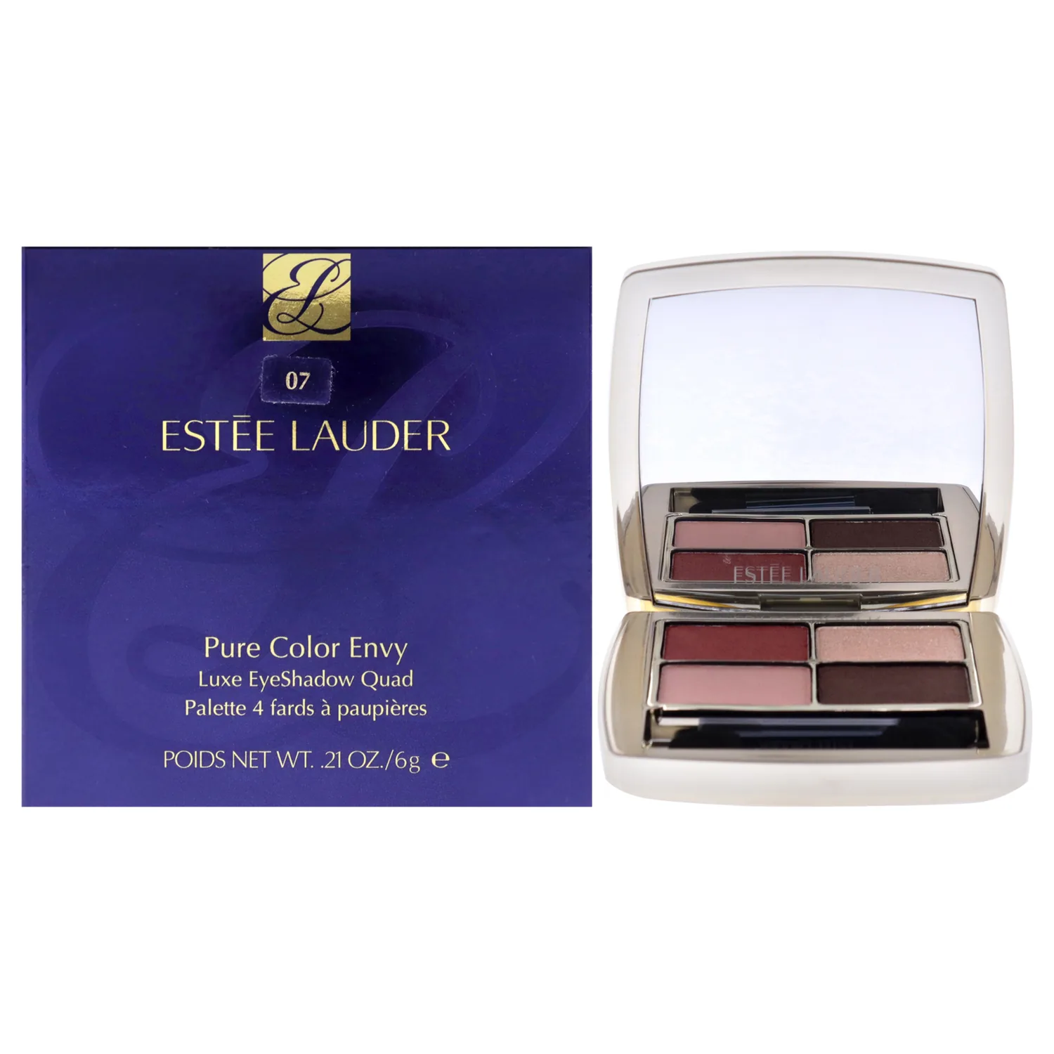Estee Lauder Pure Color Envy Luxe Eyeshadow Quad - 07 Boho Rose Eye Shadow Women 0.21 oz