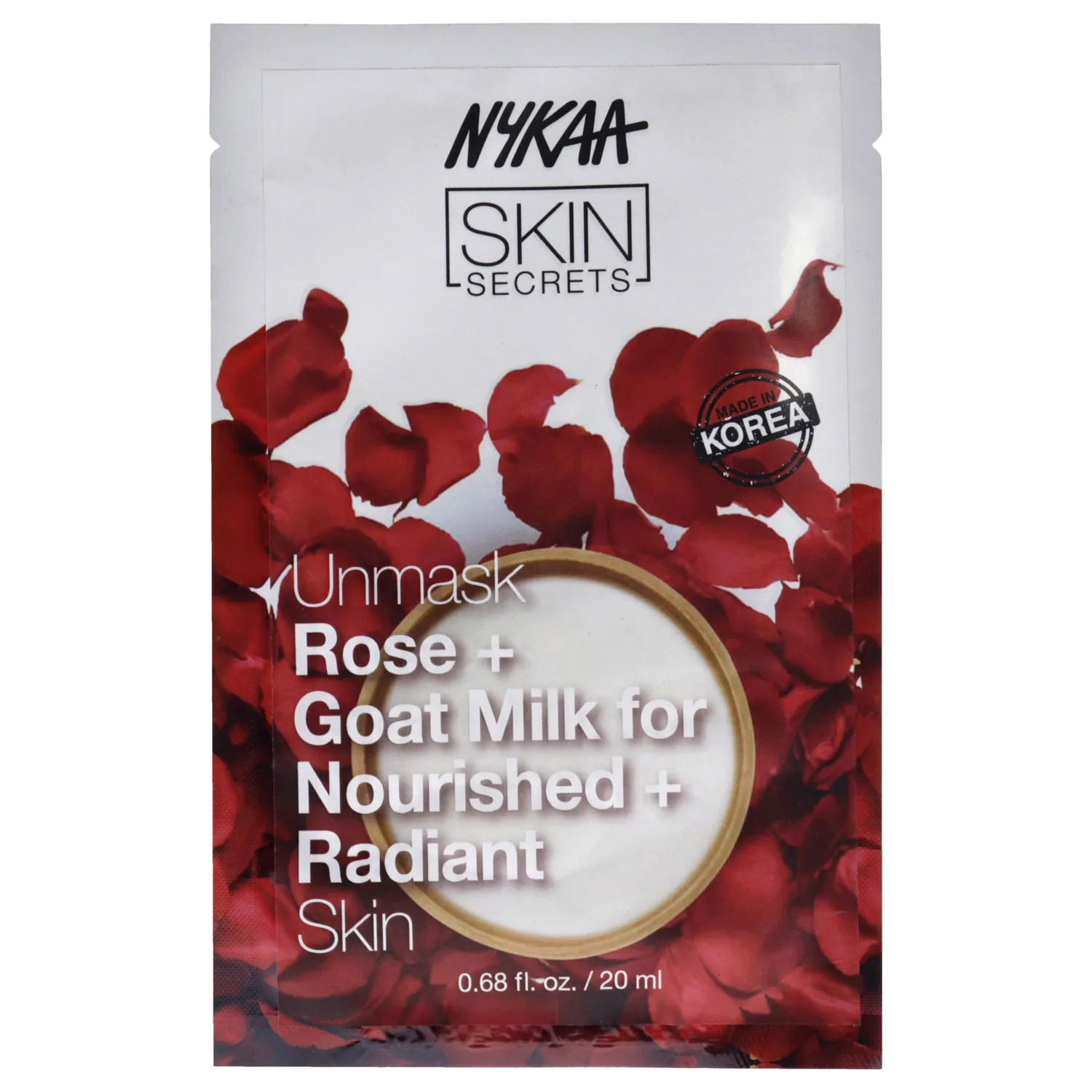 Nykaa Naturals Skin Secrets Sheet Mask - Rose and Goat Milk