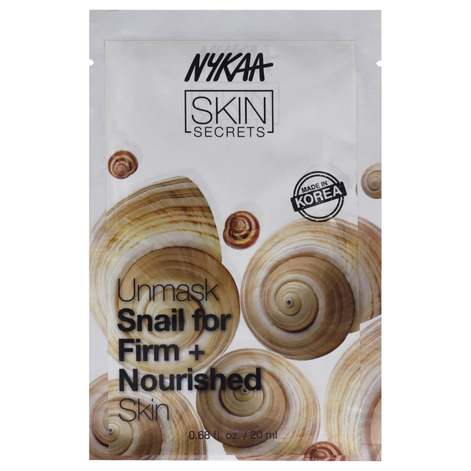 Nykaa Naturals Skin Secrets Bubble Sheet Mask - Snail 20ml / 0.67 oz