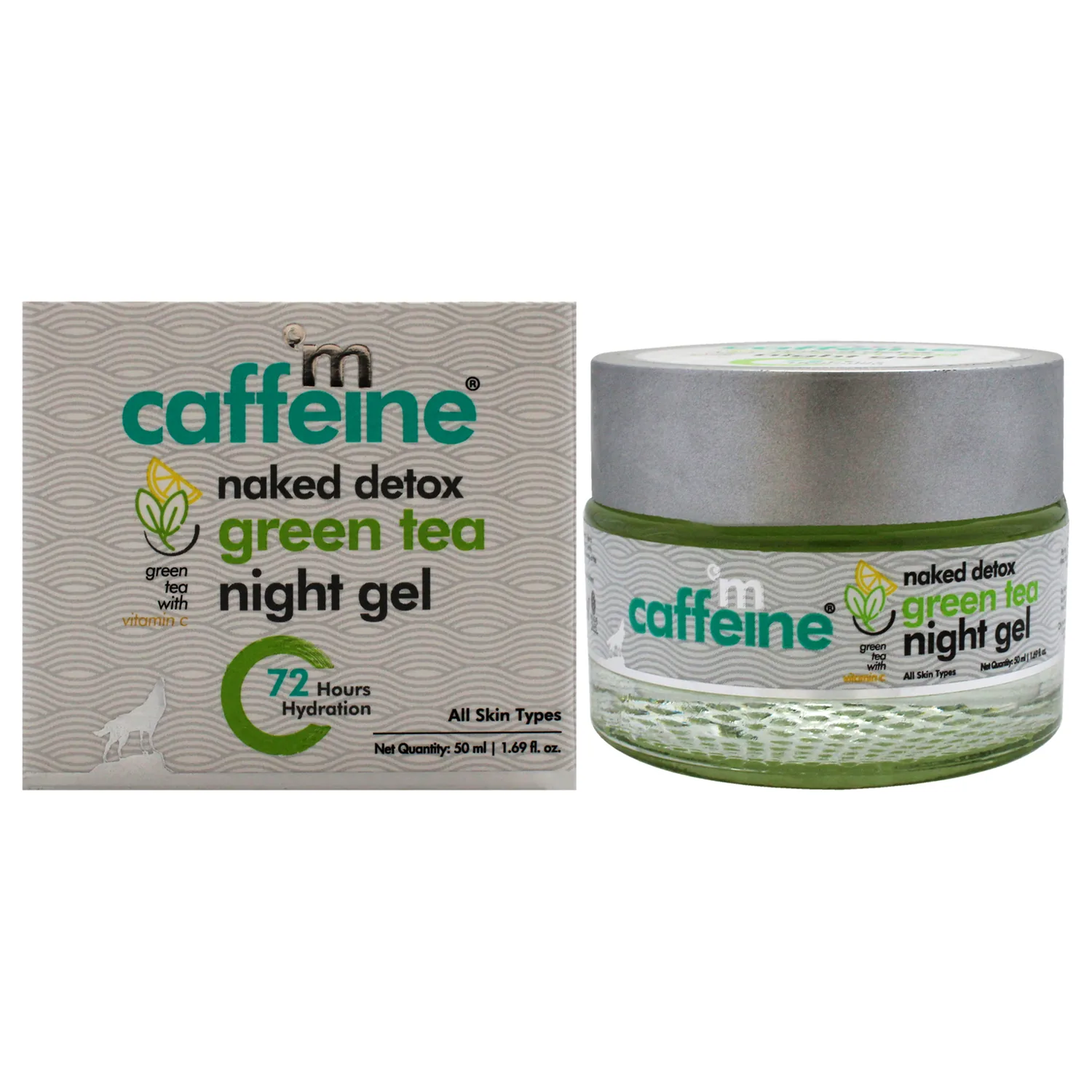 mCaffeine Naked Detox Green Tea Night Gel 50ml / 1.69 oz