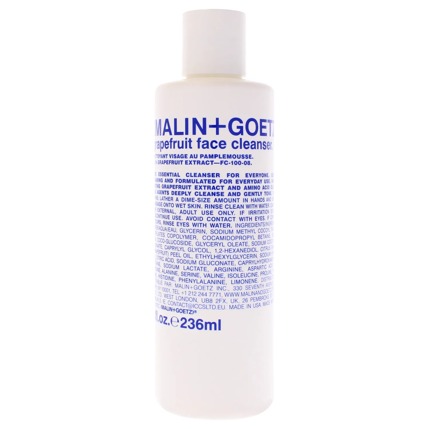 Malin + Goetz Grapefruit Face Cleanser 237ml / 8 oz