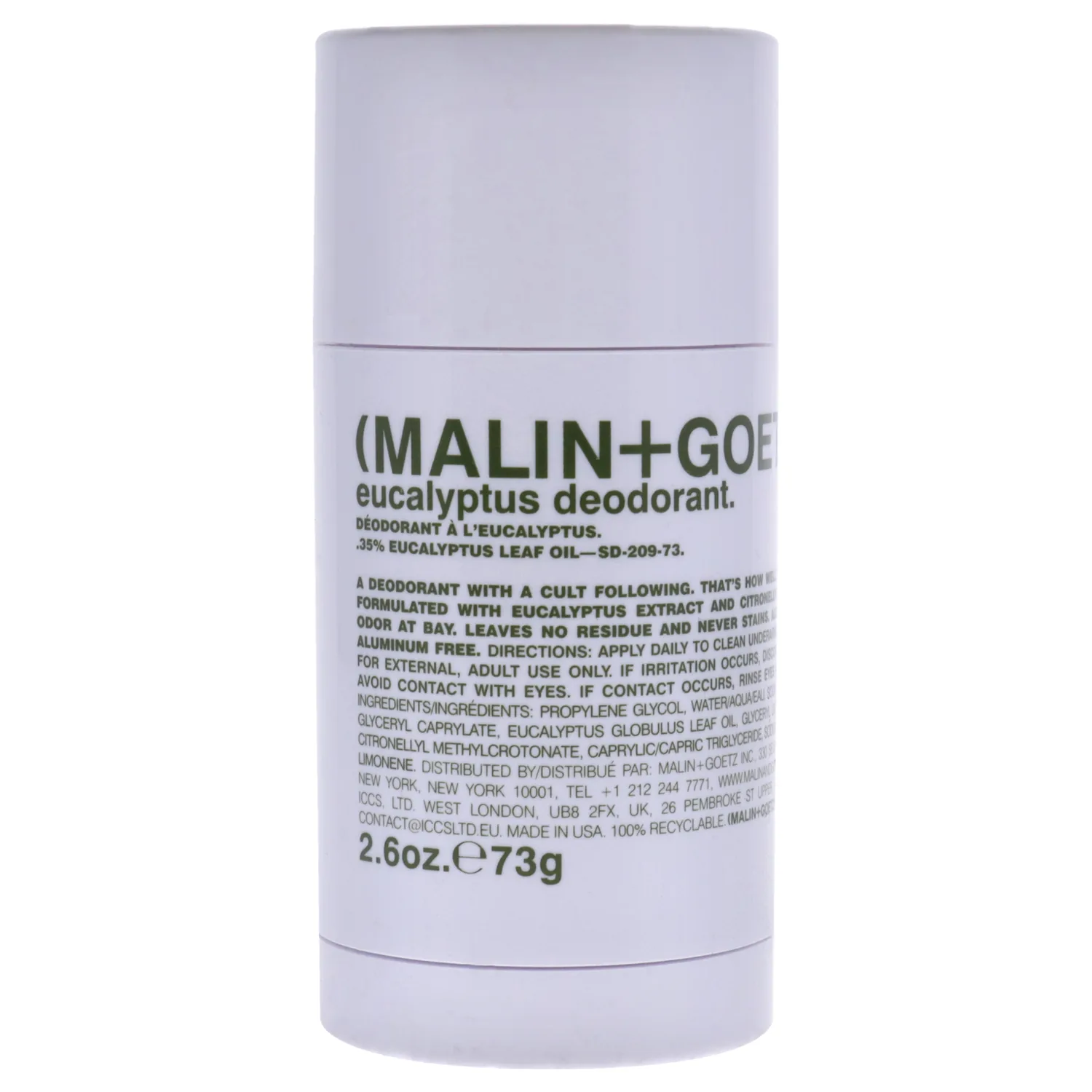 Malin + Goetz Eucalyptus Deodorant 2.6 oz