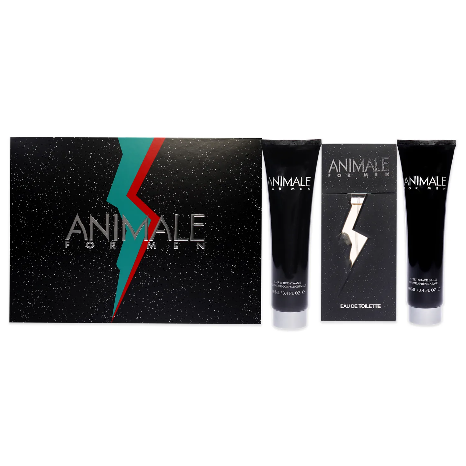 Animale Bath & Body Gift Set 100ml / 3.4 oz / 3 pc for Men