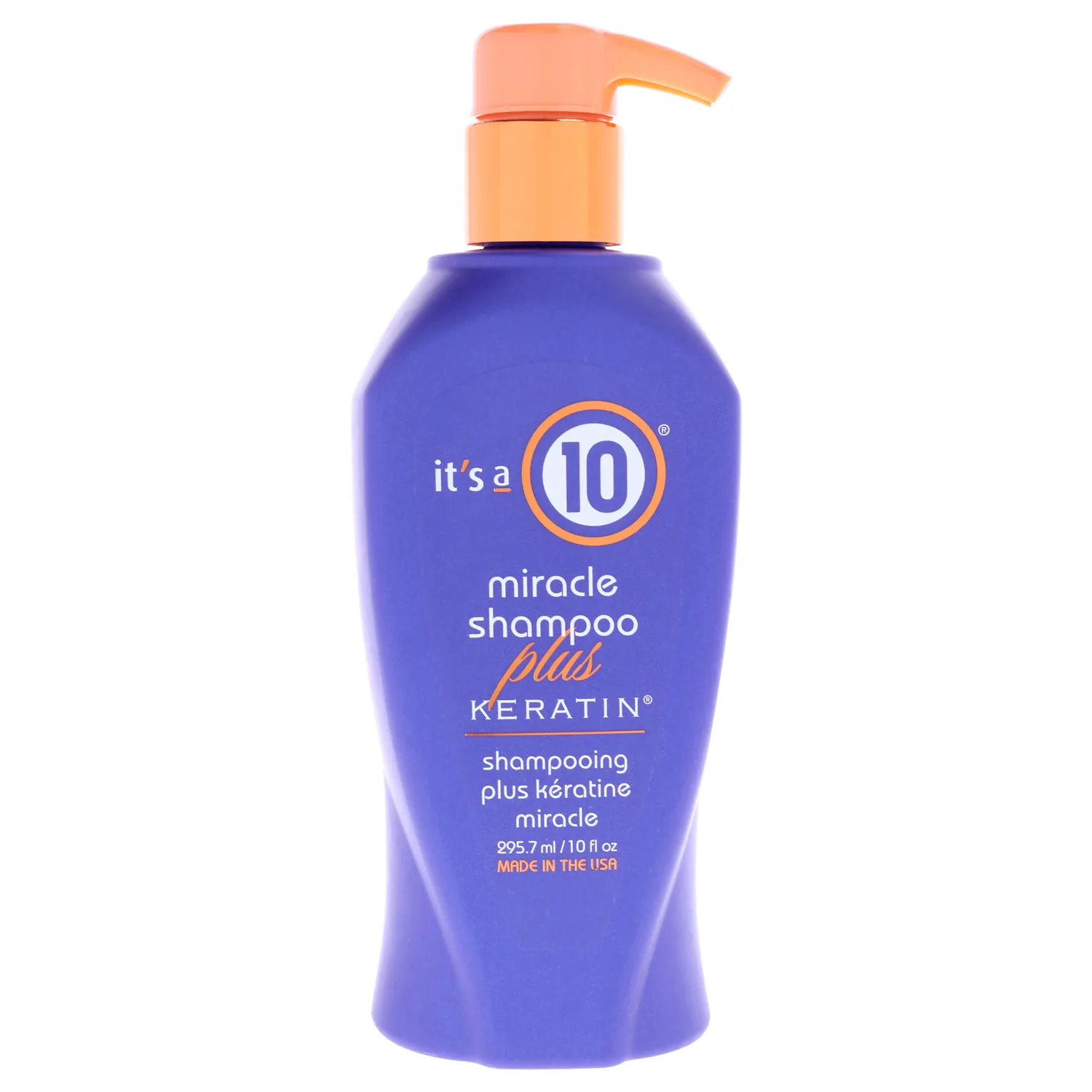 It's a 10 Miracle Shampoo Plus Keratin 296ml / 10 oz