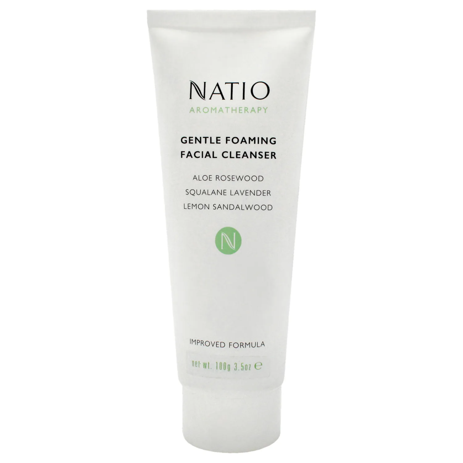 Natio Australia Aromatherapy Gentle Foaming Facial Cleanser, 3.5 oz - Face Cleanser with Aloe Vera - Face Wash for Moisture Balance for All Skin Types