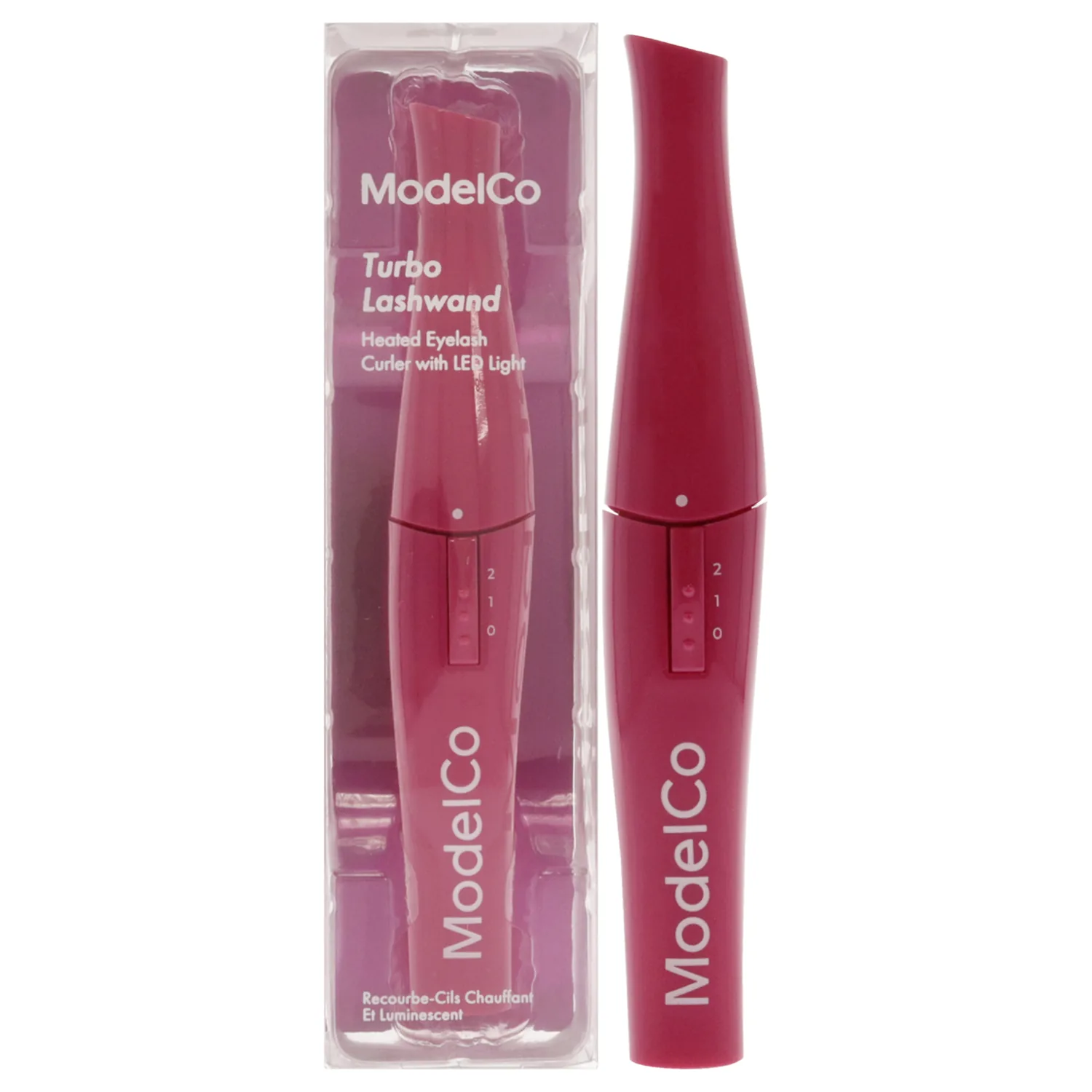 MODELCO Turbo Lashwand Heated Eyelash Curler - Lifts And Transforms Lashes - Creates Long-Lasting Curls Without Damaging Hairs - Reaches Even The Smallest Of Lashes For A Defined Result - 1 Pc