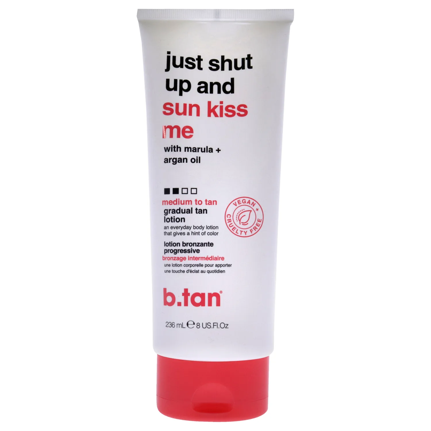 B.Tan Just Shut Up and Sun Kiss Me Self Tanning Lotion 237ml / 8 oz