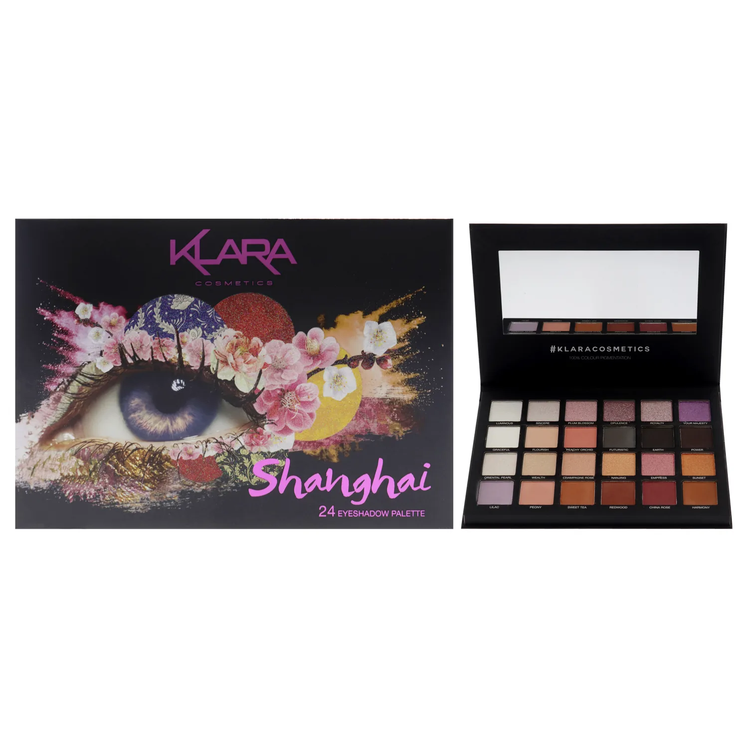 Klara 24 Eyeshadow Palette - Shanghai 1.68 oz