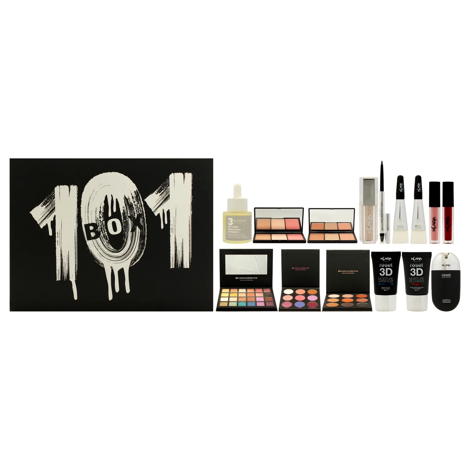 Klara 101 Box For The Ultimate Transformation Makeup & Skincare Bundle