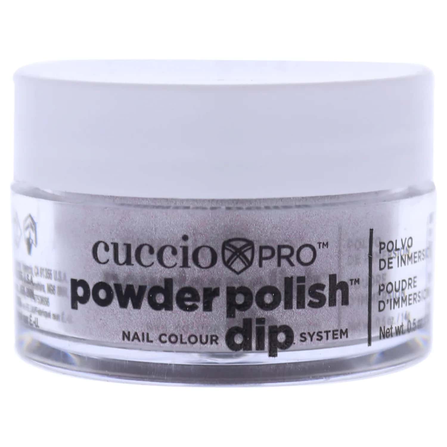Cuccio Pro Powder Polish Nail Colour Dip System - Silver With Baby