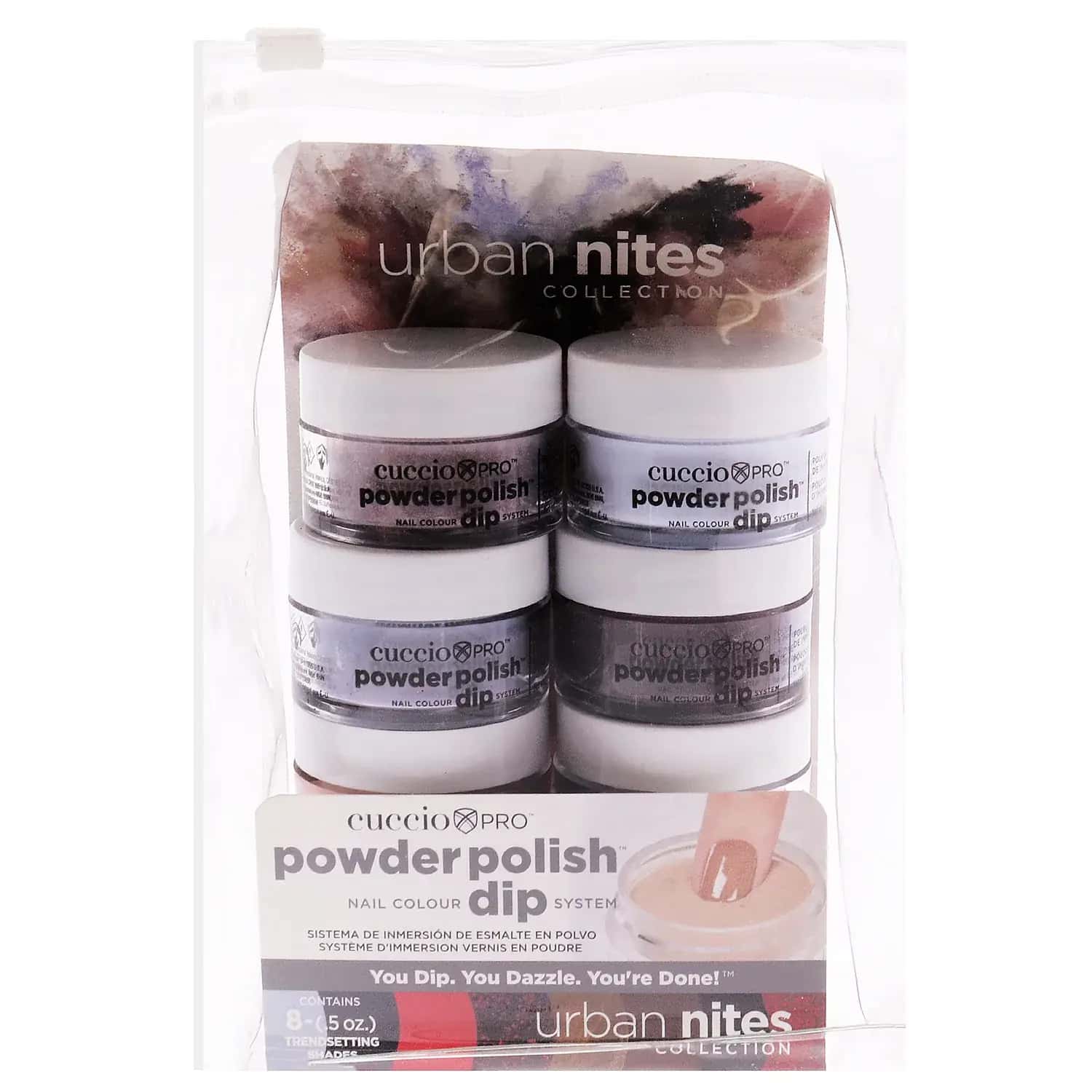 Cuccio Urban Nights Collection Nail Polish Set 0.5 oz / 8 pc