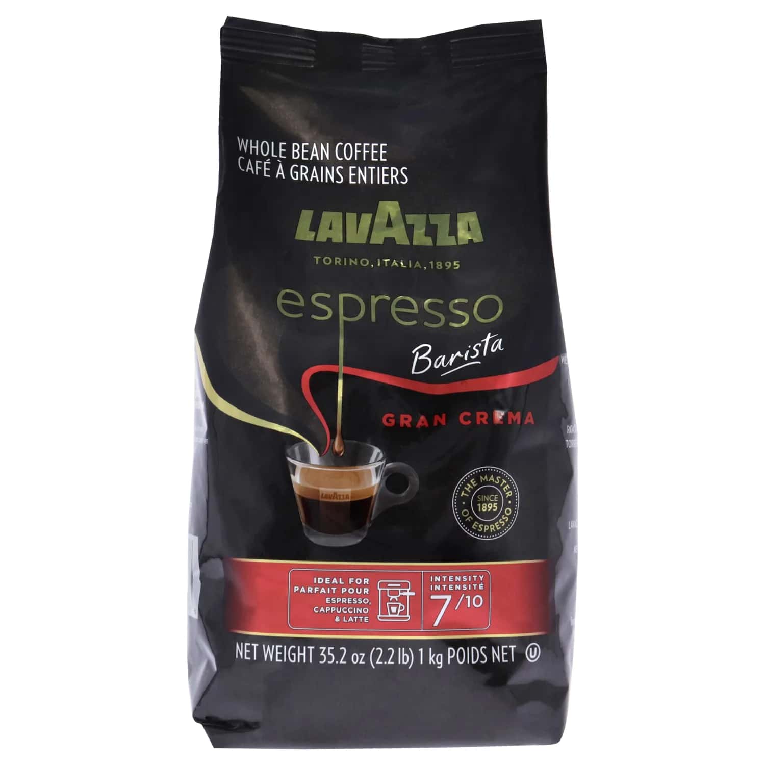 Lavazza Espresso Barista Gran Crema Whole Bean Coffee 35.2 oz