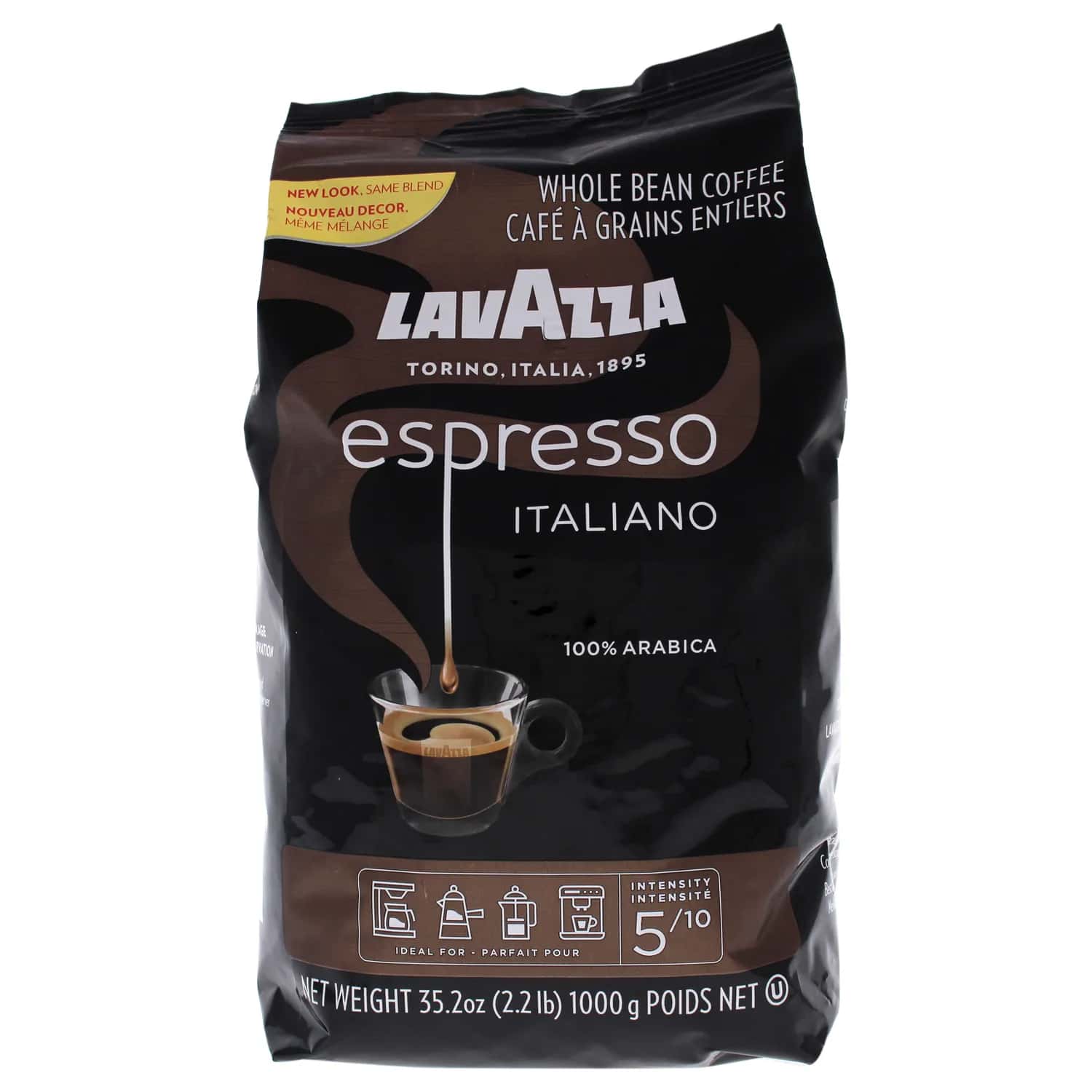 Lavazza Espresso Medium Roast Whole Bean Coffee 35.2 oz