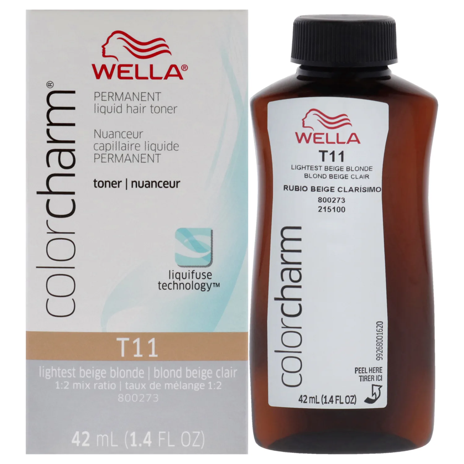 Wella Color Charm Permanent Liquid Toner - T11 Lightest Beige Blonde