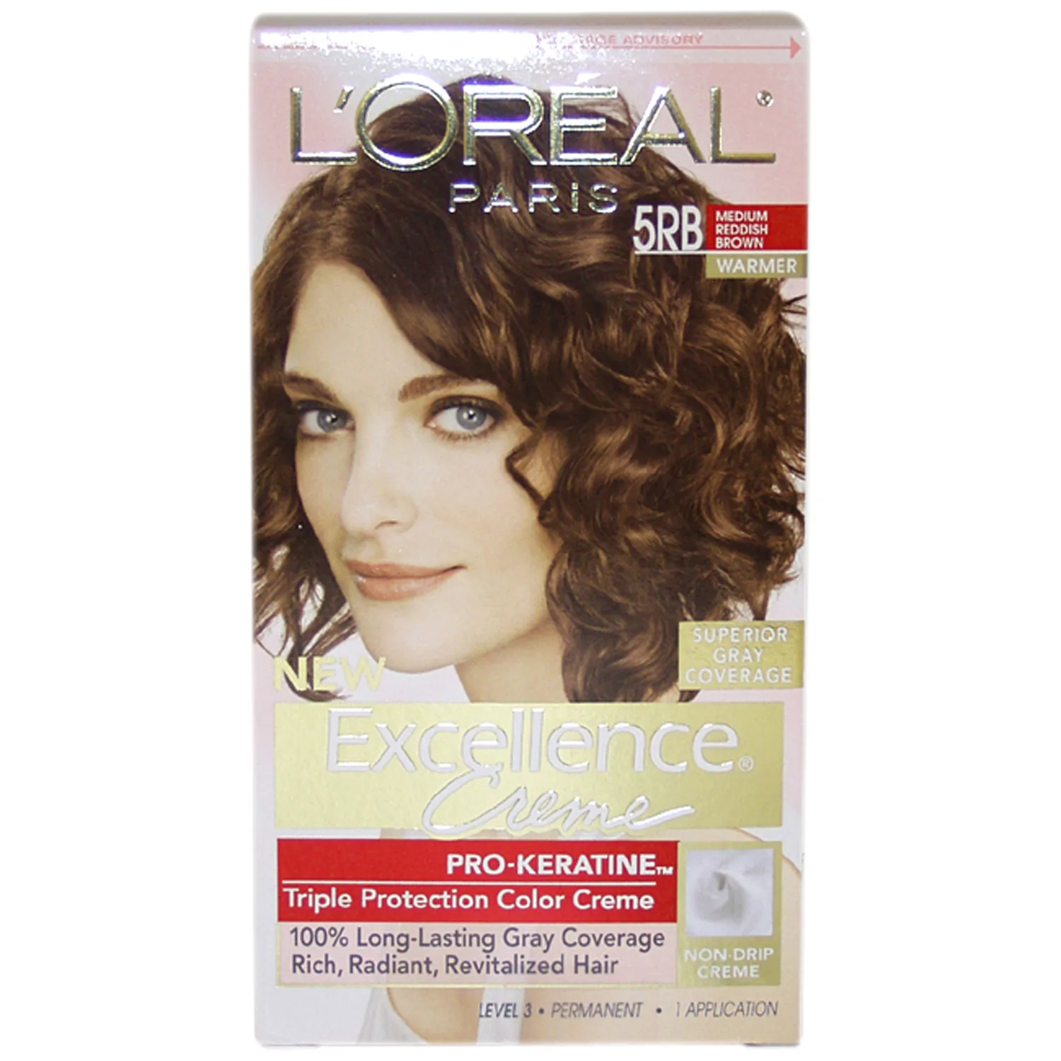 L'Oréal Paris Excellence Creme Pro Keratine 5RB Medium Reddish Brown Warmer Hair Color