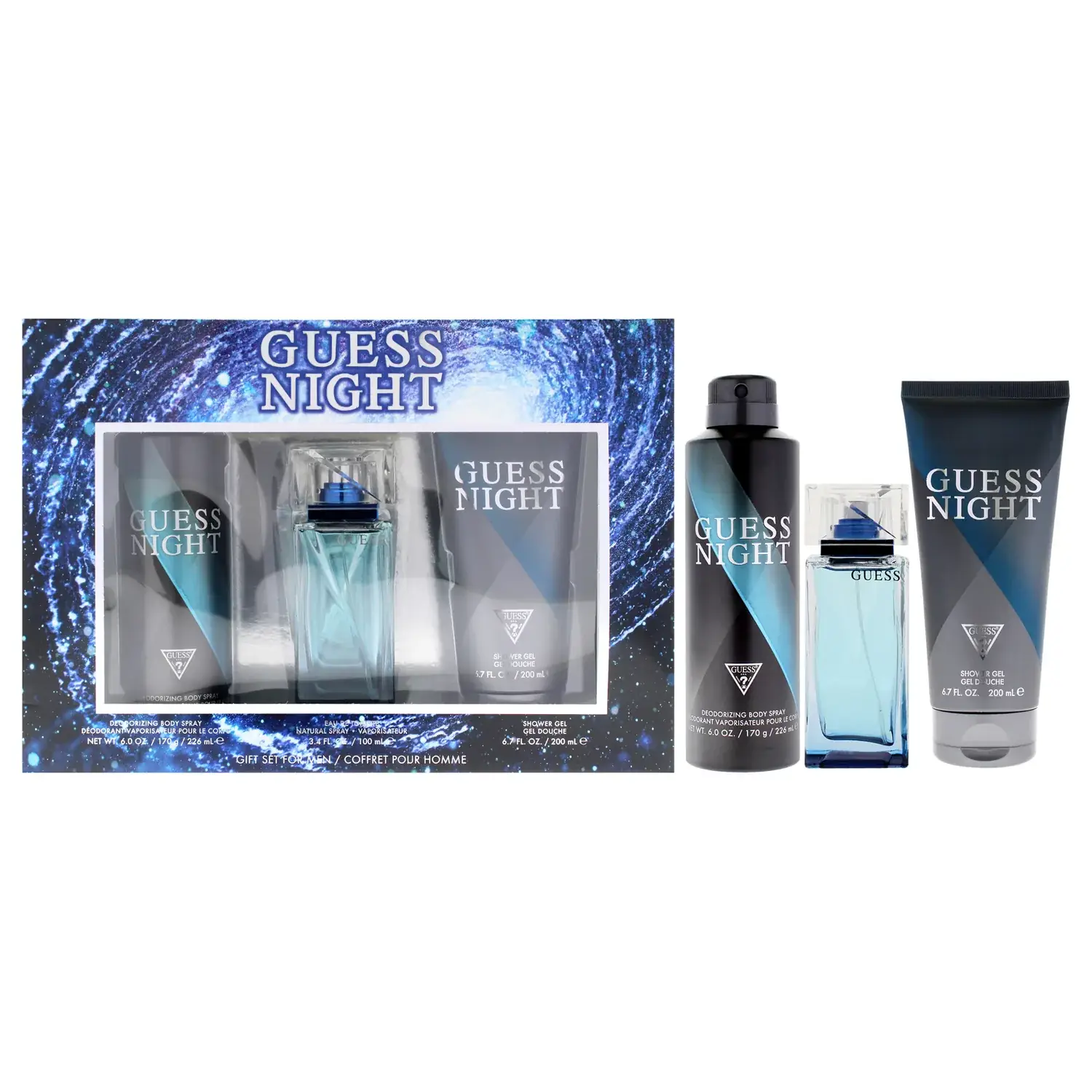 Guess Night Gift Set 100ml / 3.4 oz / 3 pc for Men